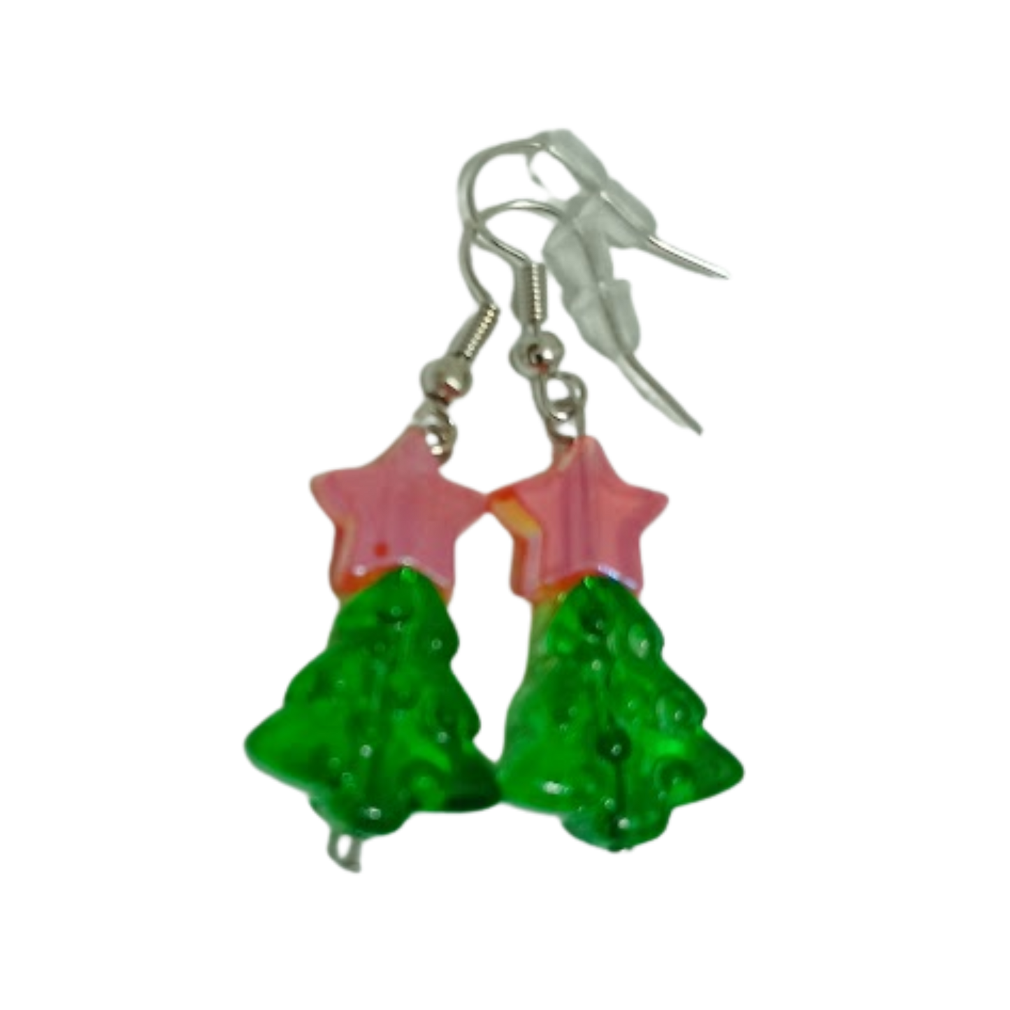 Orecchini Natalizi in Resina Fatti a Mano | Albero e Stella, Ogni Pezzo è Unico