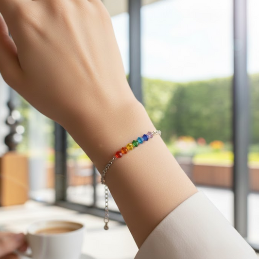 Bracciale Arcobaleno Fatto a Mano | Colorato, Leggero e Simbolico