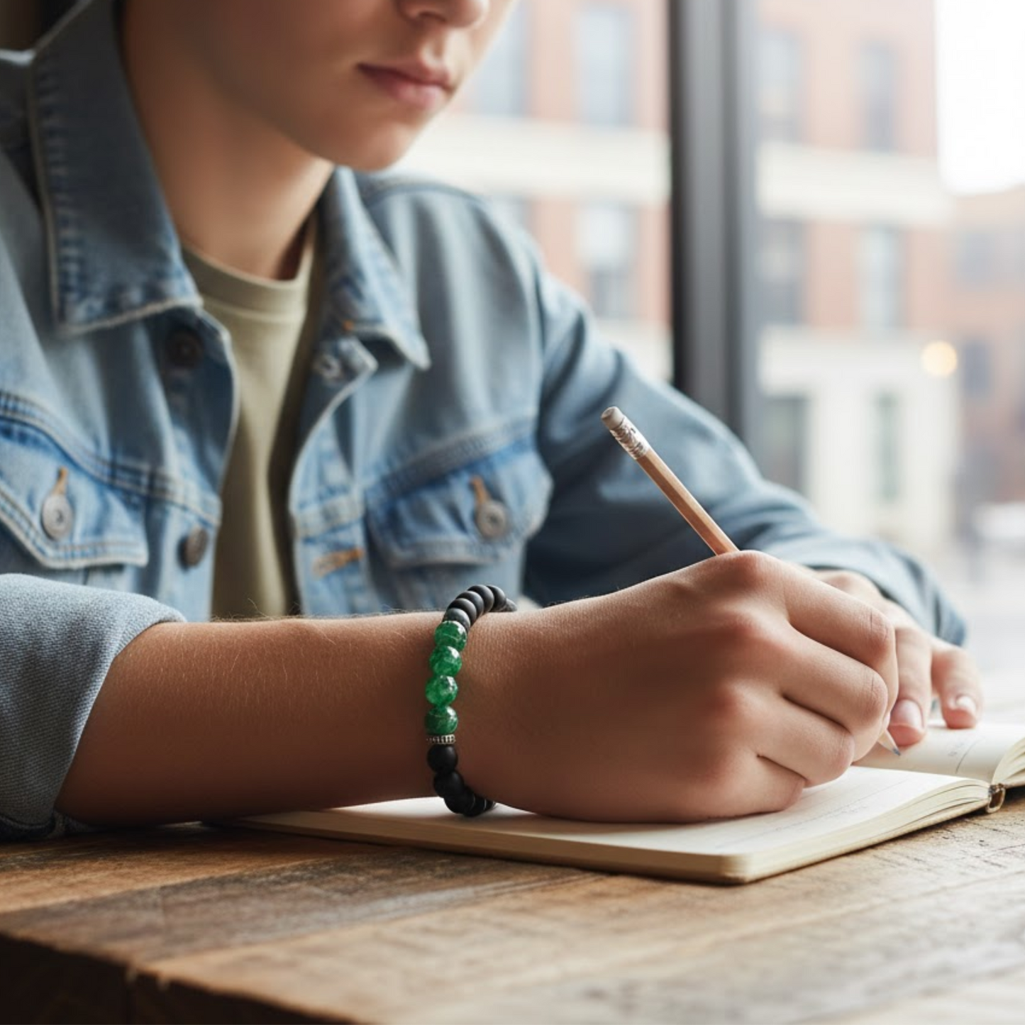 Bracciale con Perle Nere e Pietre Colorate | 2 Varianti Disponibili