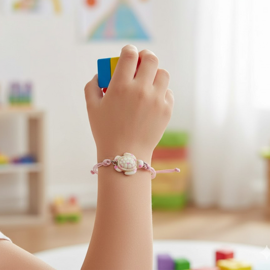 Bracciale con Tartaruga in Resina Fatta a Mano | Ogni Pezzo è Unico